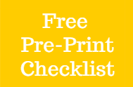 Pre Print Checklist